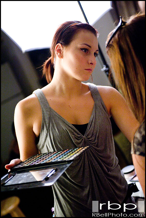 Corona makeup modeling session